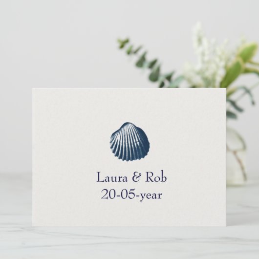 strandbruiloft Sparen de datum Save The Date (Staand voorkant)