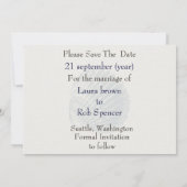 strandbruiloft Sparen de datum Save The Date (Achterkant)