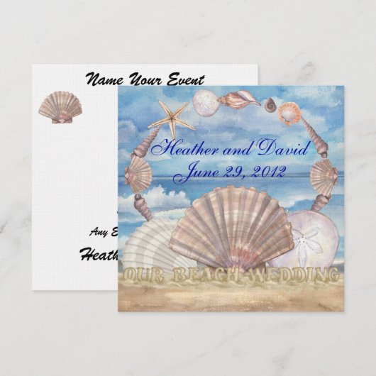 Strandbruiloft - SRF Kaart (Voorkant / Achterkant)