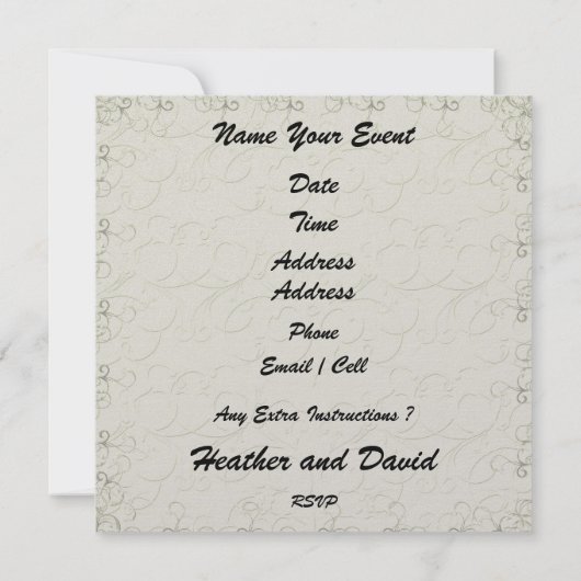 Strandbruiloft - SRF Kaart (Achterkant)