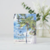 Strandbruiloft STD Briefkaart (Staand voorkant)