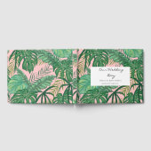 Strandbruiloft Tropical Palm Leaves gastenboek (Volledig)