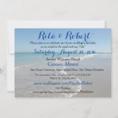 Strandbruiloft uitnodiging - Ocean II Art on Back (Voorkant)