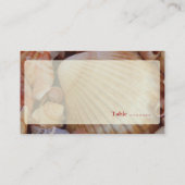 Strandbruiloft veelkleurige Seashell Place Cards Plaatskaartje (Achterkant)
