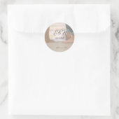 Strandbruiloft, Voeten Ronde Sticker (Tas)