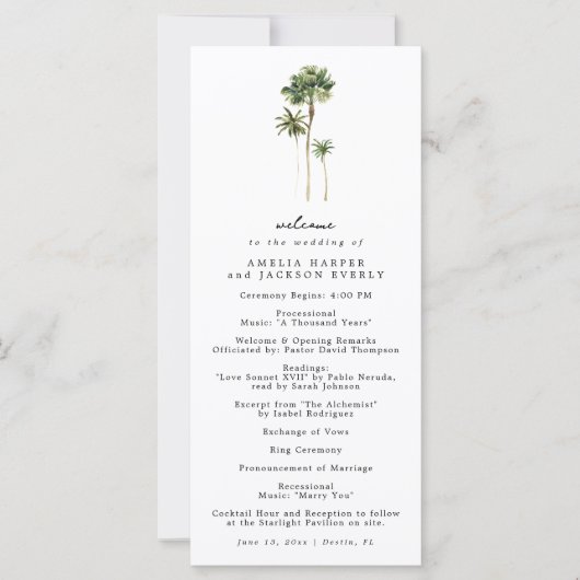 Strandbruiloft Volgorde van de Gebeurtenissen Brui (Voorkant)