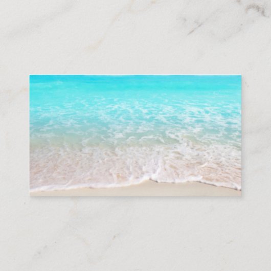 Strandbruiloft Zeeschelpen Huwelijksregister Informatiekaartje (Achterkant)