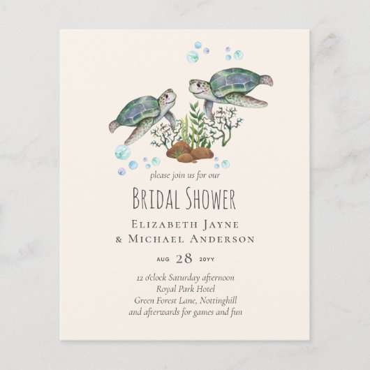 Strandbruiloft Zeeschildpadden (Voorkant)