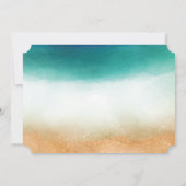 Strandbruiloft, Zeester RSVP Kaart (Achterkant)