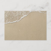 Strandbruiloftdetails met Zeesterren Informatiekaartje (Achterkant)