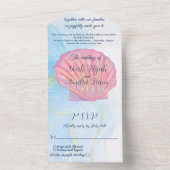 Strandbruiloften All In One Uitnodiging (Binnen)