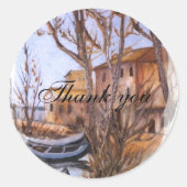 strandbruiloften ronde sticker (Voorkant)