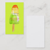 Strandcafé ijslolly ijsblokken Zomer Visitekaartje (Voorkant / Achterkant)