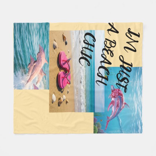 STRANDCHIC FLEECE DEKEN (Voorkant (Horizontaal))