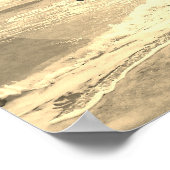 strandcitaat poster sepia foto (Hoek)