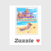 strandcitaat sticker (Vel)