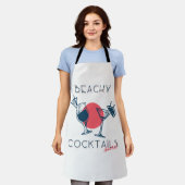 Strandcocktails Proost Feestje Kunst Schort (Gedragen)