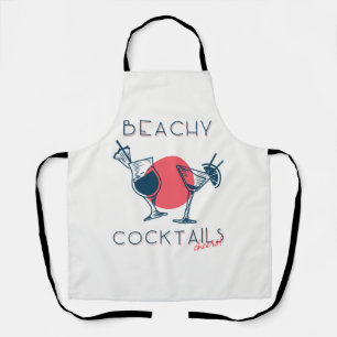 Strandcocktails Proost Feestje Kunst Schort