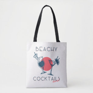 Strandcocktails Proost Feestje Kunst Tote Bag