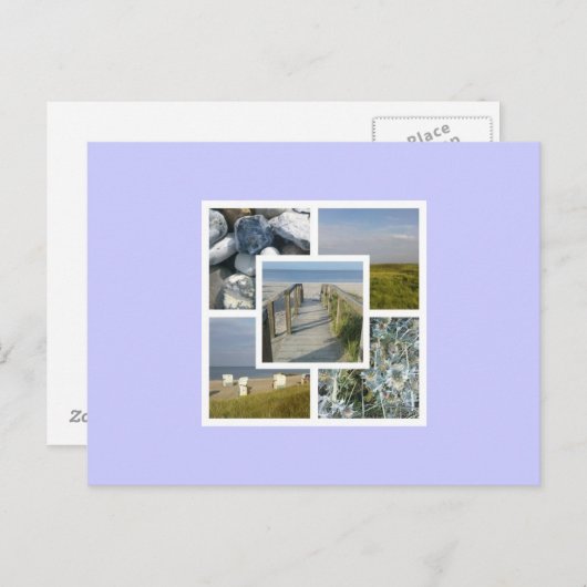 Strandcollage Briefkaart (Voorkant / Achterkant)