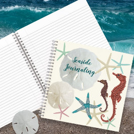 Strandcollectie strandthema journaal notebook notitieboek