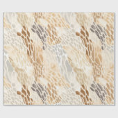 Strandcrème Abstracte dierenbruiloft Cadeaupapier (Vlak)