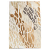 Strandcrème Abstracte dierenbruiloft Medium Cadeauzakje (Achterkant)