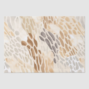 Strandcrème Abstracte dierenbruiloft Tissuepapier