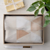 Strandcrème Driehoeken Bruiloft Tissuepapier (Geschenk)