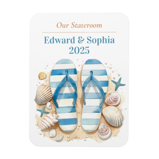 Strandcruiseschip Stateroom Magnet Magneet (Verticaal)