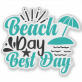 Stranddag Best Day-68634 Sticker (Voorkant)