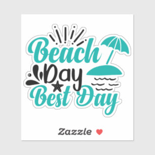 Stranddag Best Day-68634 Sticker