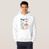 stranddag citaat hoodie (Voorkant volledig)