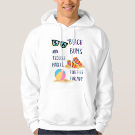 stranddag citaat hoodie