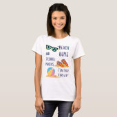 stranddag citaat t-shirt (Voorkant volledig)