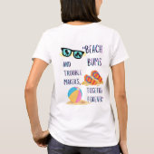 stranddag citaat t-shirt (Achterkant)