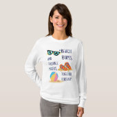 stranddag citaat t-shirt (Voorkant volledig)