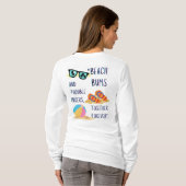 stranddag citaat t-shirt (Achterkant volledig)