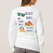stranddag citaat t-shirt (Achterkant)