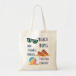 stranddag citaat tote bag