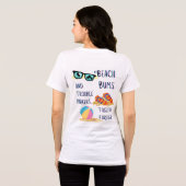 stranddag citaat Tri-Blend shirt (Achterkant volledig)