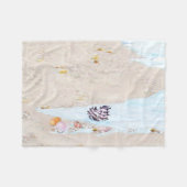 Stranddag Fleece Deken (Voorkant (Horizontaal))