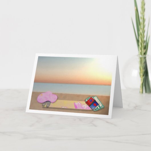 Stranddag LeeMarie's creatieve design kaart (Voorkant)