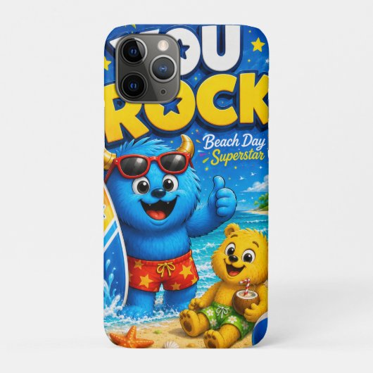 Stranddag Superster Monster Vrienden Zomer Collage Case-Mate iPhone Case (Achterkant)