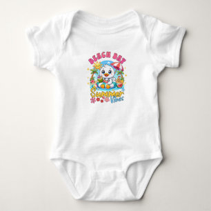 Stranddag Zomerstemming Schattige Eend Tropische V Romper