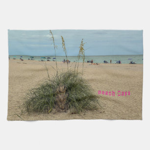 Stranddagen, Bewolkt, Zeegrassen Theedoek
