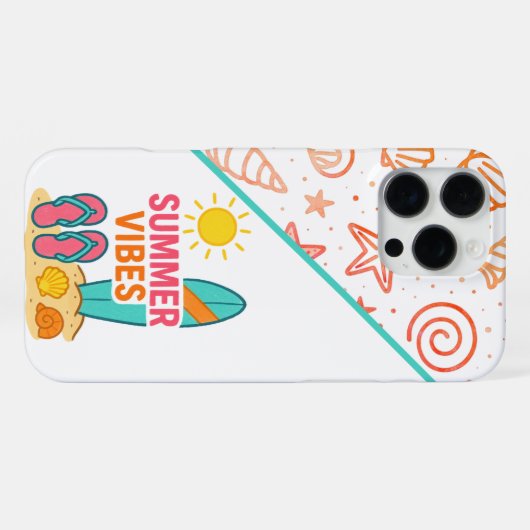 stranddagen in het verschiet iPhone hoesje (Achterkant horizontaal)