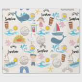 stranddagen voor het verpakken van papier (Vlak)