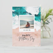 STRANDdagen ZIJN BEZER MET JOU GELUKKIGE MOEDERDAG Feestdagenkaart (Staand voorkant)