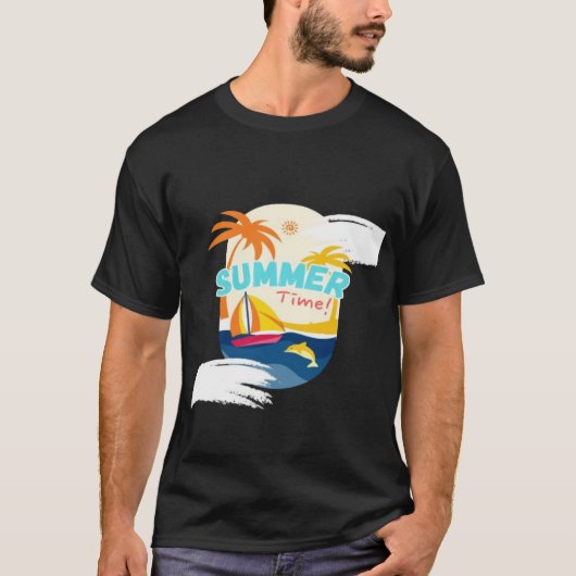 Stranddagen & zonneschijn t-shirt (Voorkant)